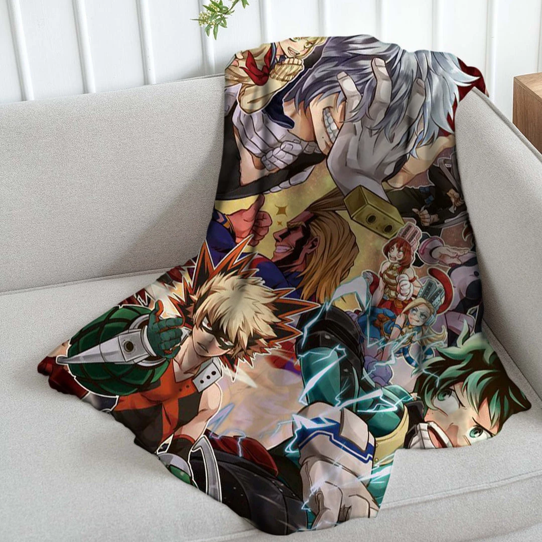 Mily My Hero Academia Collage Throw Blanket Lifestyle 6 Mily My Hero Academia Collage Throw Blanket Lifestyle