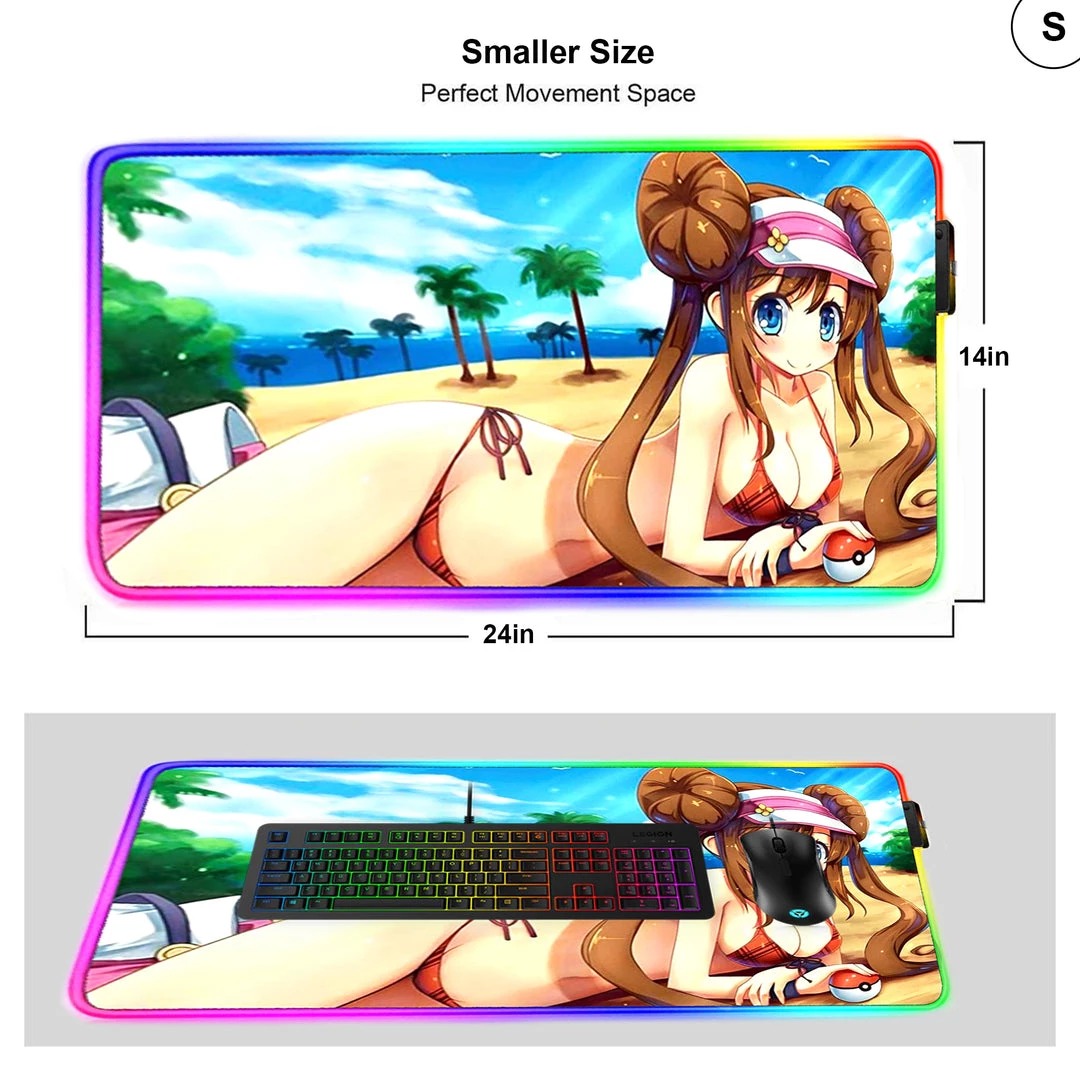 Mily TCG Supplies Pokemon Rosa 14 X 24 In Playmat 4 Mily TCG Supplies Pokemon Rosa 14 X 24 In Playmat