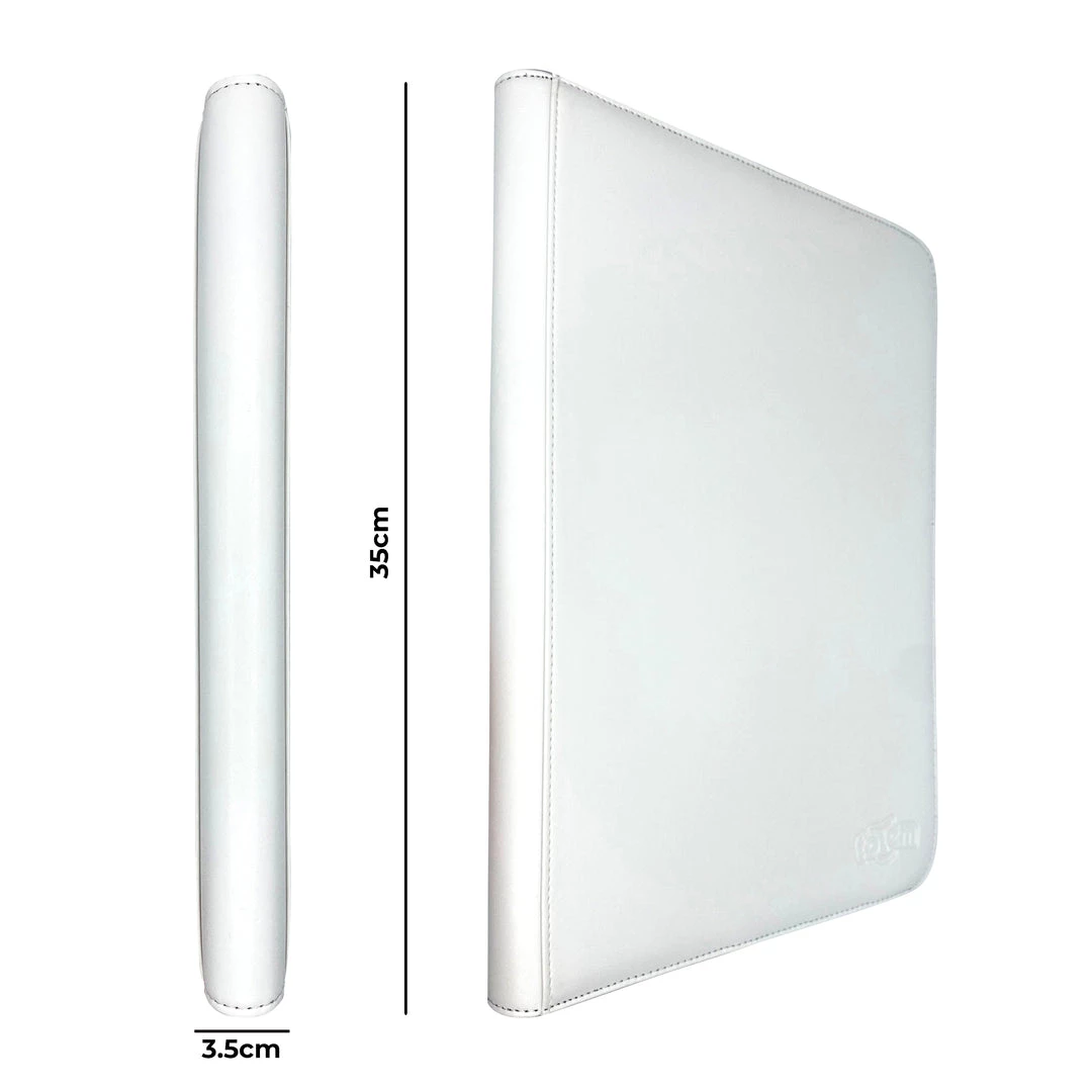 Mily Totem World White Stitched 9-Pocket Zipper Binder TCG Supplies 4 Mily Totem World White Stitched 9-Pocket Zipper Binder TCG Supplies