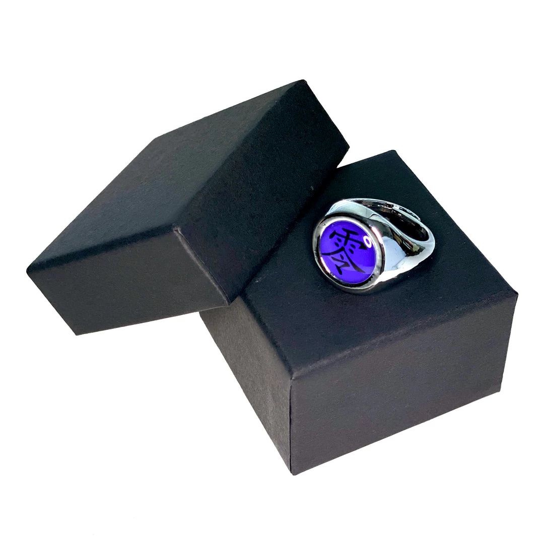 Mily Naruto Akatsuki Ring: Pain/Nagato Purple Grey 3 Mily Naruto Akatsuki Ring: Pain/Nagato Purple Grey