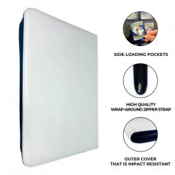 Mily Totem World White Stitched 9-Pocket Zipper Binder TCG Supplies 8 Mily Totem World White Stitched 9-Pocket Zipper Binder TCG Supplies