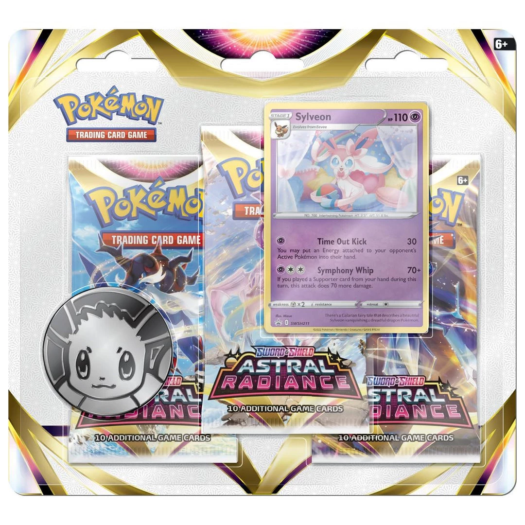 GTS TCG Pokemon Astral Radiance 3 Booster Blister Pack 4 GTS TCG Pokemon Astral Radiance 3 Booster Blister Pack