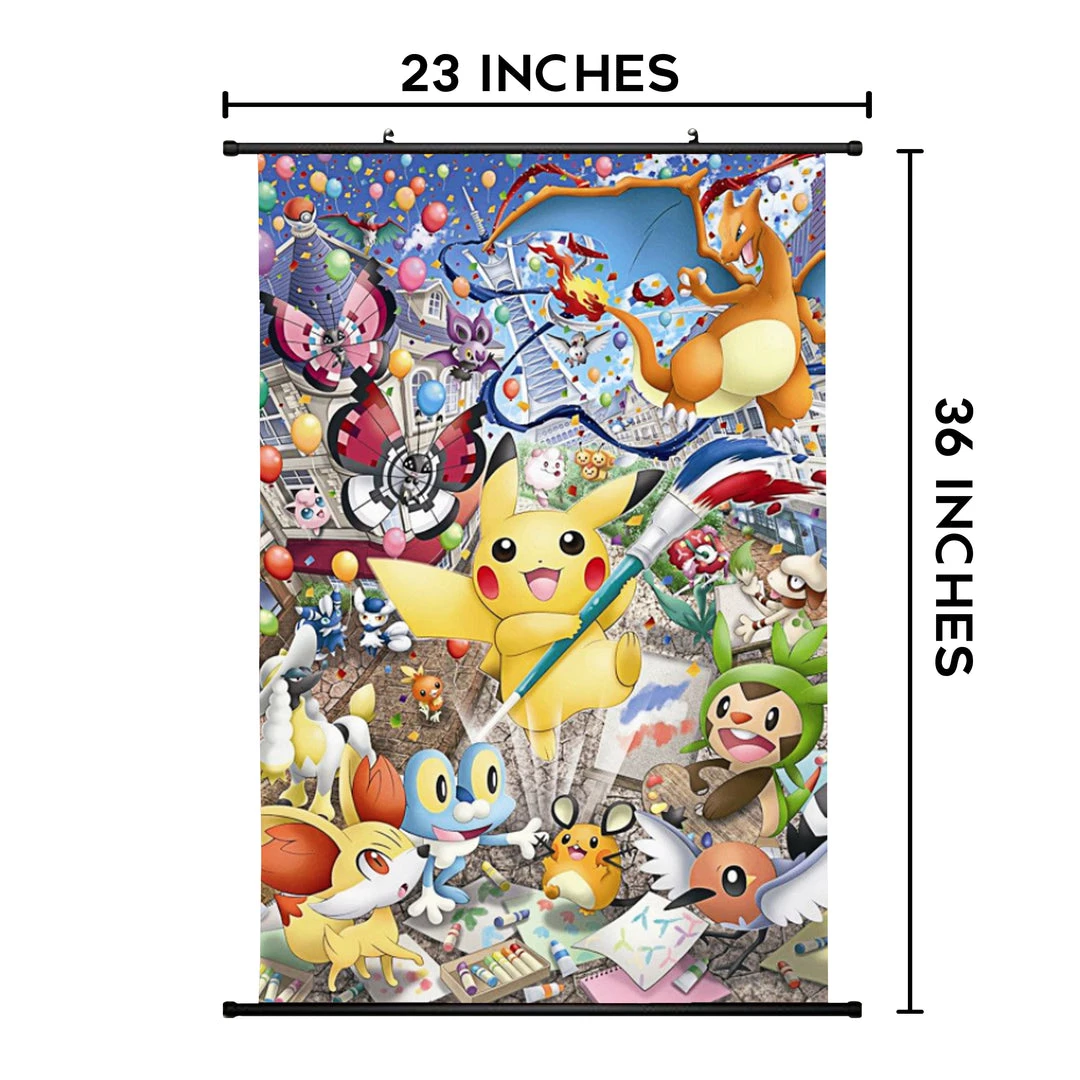 Mily Pokemon Paintbrush Collage 23 X 36 Inch Wall Scroll Poster 4 Mily Pokemon Paintbrush Collage 23 X 36 Inch Wall Scroll Poster