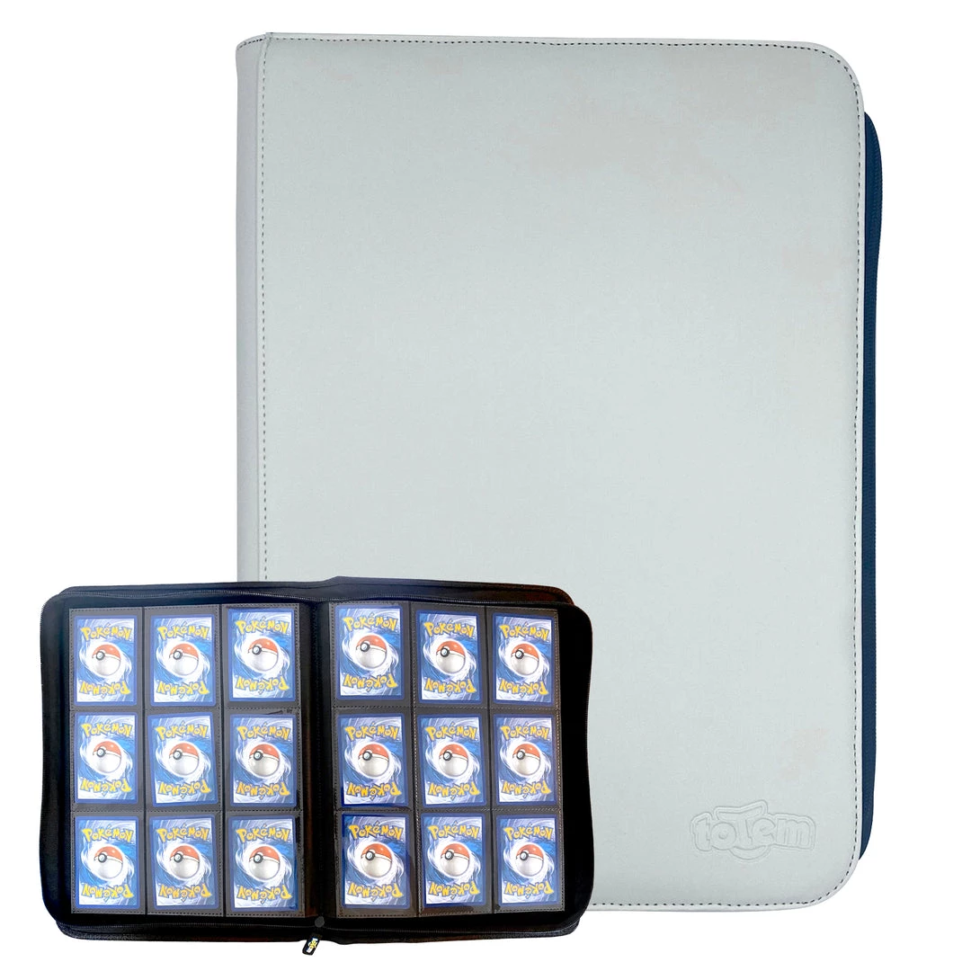 Mily Totem World White Stitched 9-Pocket Zipper Binder TCG Supplies 3 Mily Totem World White Stitched 9-Pocket Zipper Binder TCG Supplies