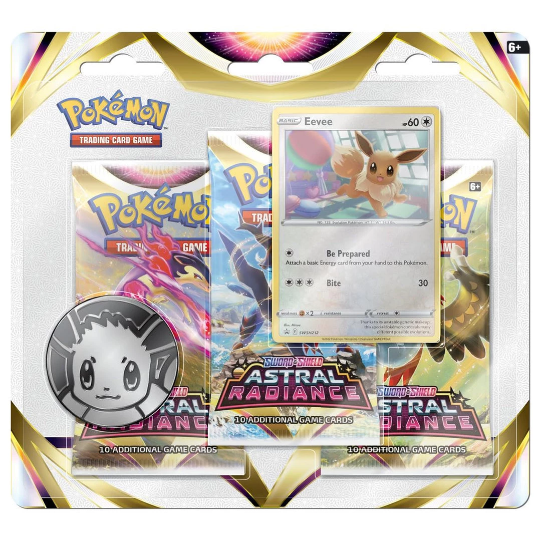 GTS TCG Pokemon Astral Radiance 3 Booster Blister Pack 5 GTS TCG Pokemon Astral Radiance 3 Booster Blister Pack