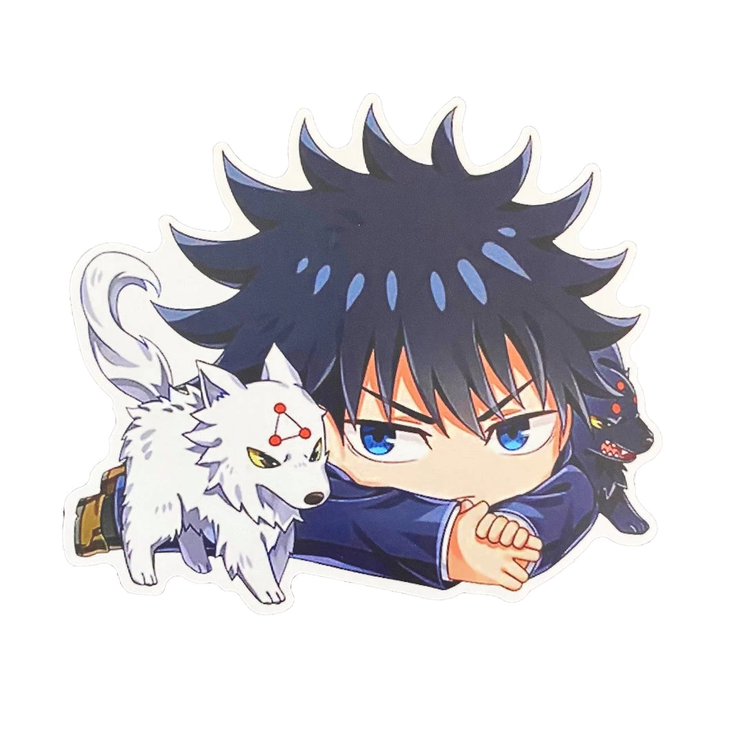 Mily Jujutsu Kaisen Megumi And Divine Dogs Laying Down Sticker Home Décor 3 Mily Jujutsu Kaisen Megumi And Divine Dogs Laying Down Sticker Home Décor