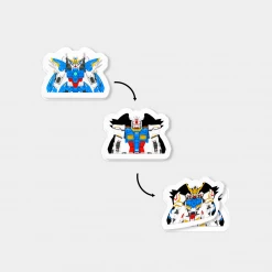 Mily Mobile Suit Gundam Lenticular Sticker Home Décor