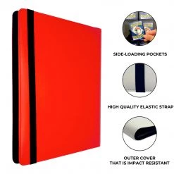 Mily TCG Supplies Totem World Red Stitched 9-Pocket Binder