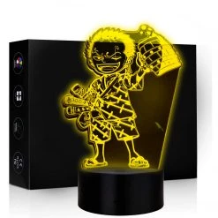 Mily Figures One Piece Chibi Zoro Acrylic LED Lamp