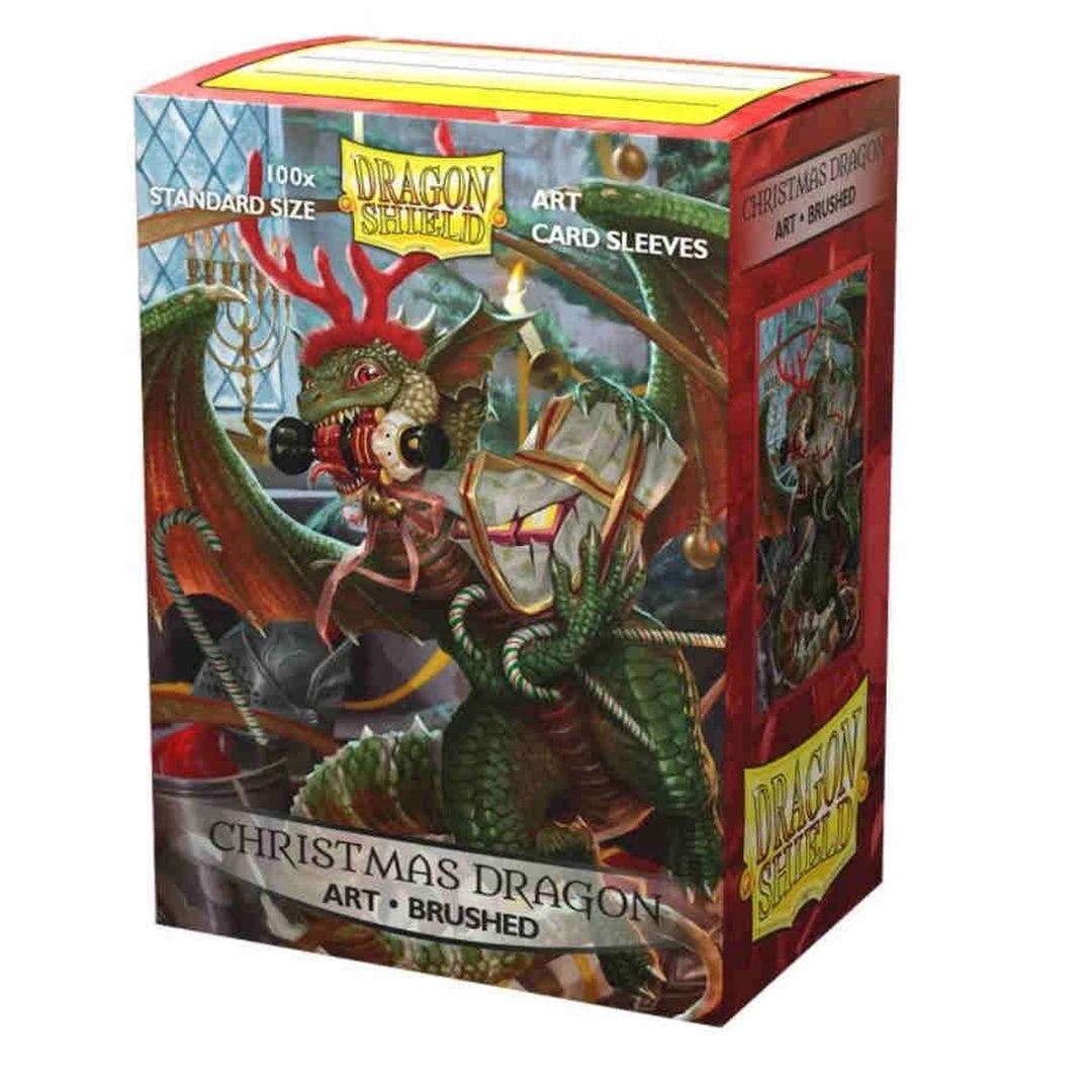 GTS DRAGON SHIELD SLEEVES: ART BRUSHED: CHRISTMAS DRAGON 2020 - 100CT 3 GTS DRAGON SHIELD SLEEVES: ART BRUSHED: CHRISTMAS DRAGON 2020 - 100CT