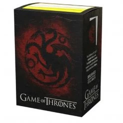 GTS DRAGON SHIELD SLEEVES: BRUSHED ART: GOT HOUSE TARGARYEN TCG Supplies