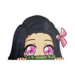 Mily Home Décor Demon Slayer Nezuko Wide-Eyes Peeker Sticker