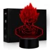 Mily Figures Dragon Ball Super Saiyan Goku Head Acrylic LED Lamp