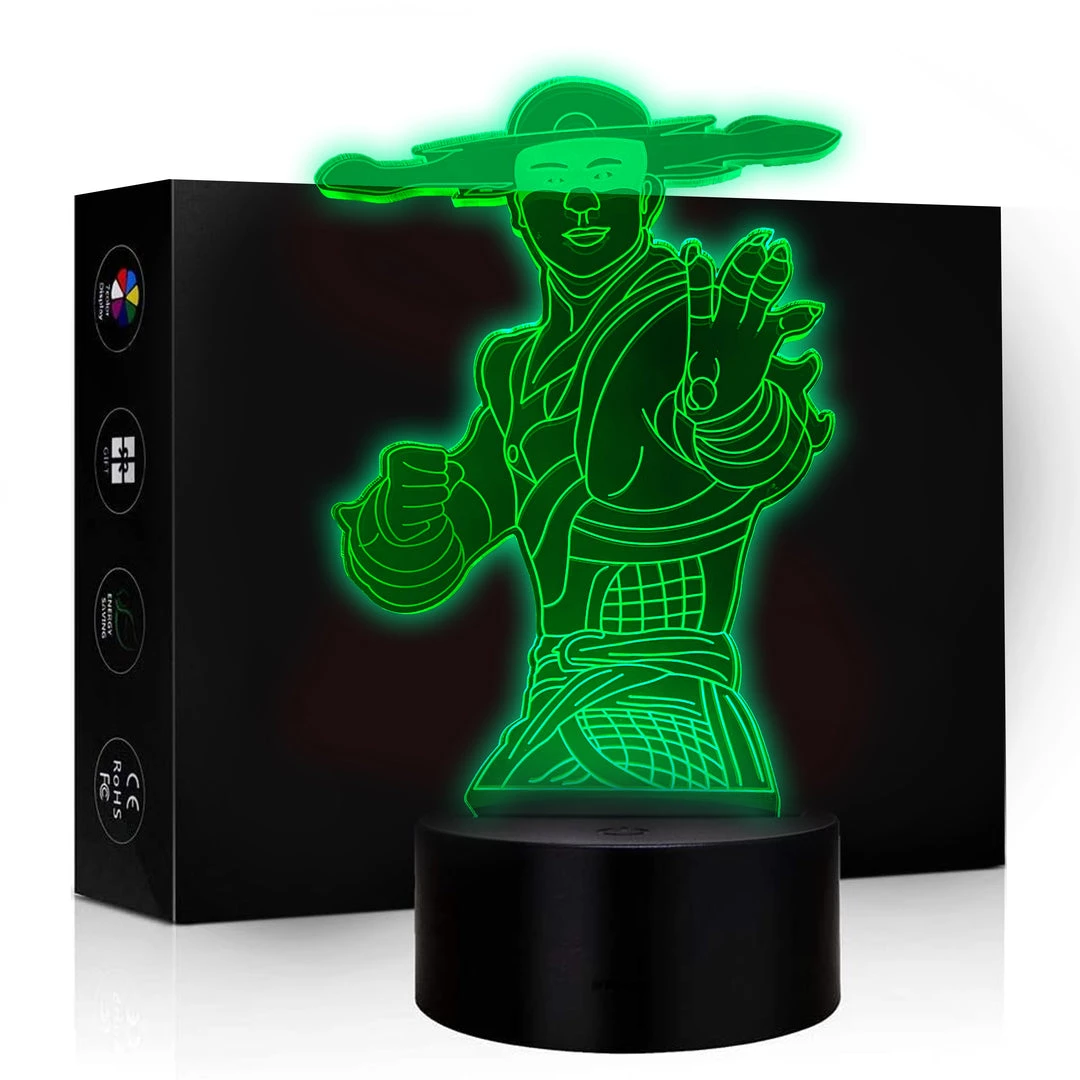 Mily Mortal Kombat Kung Lao MKX Acrylic LED Lamp Figures 3 Mily Mortal Kombat Kung Lao MKX Acrylic LED Lamp Figures