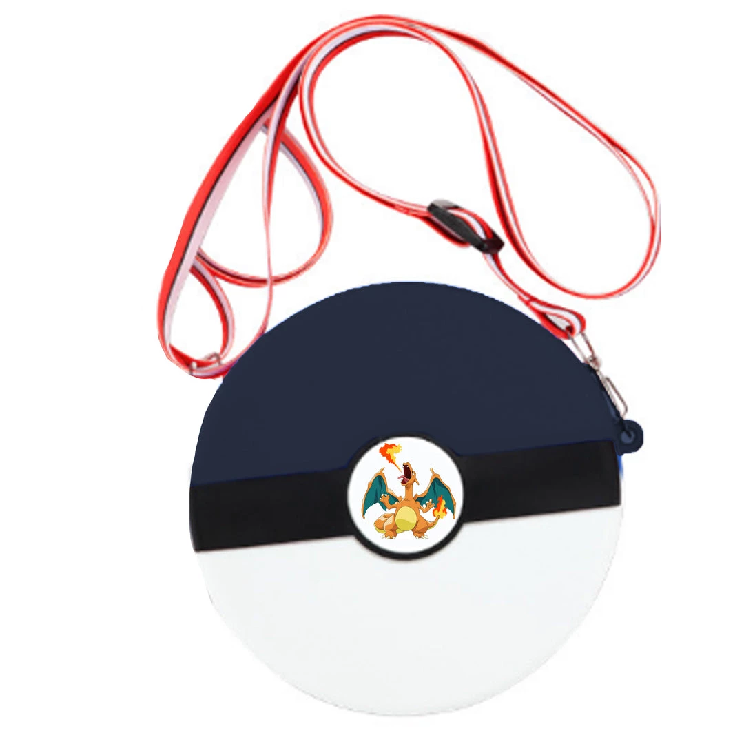 Mily Accessories Pokemon Charizard / Pikachu Black Poke Ball Sidebag 3 Mily Accessories Pokemon Charizard / Pikachu Black Poke Ball Sidebag