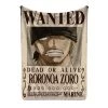 Mily Lifestyle One Piece Zoro Wanted Throw Blanket 2 Mily Lifestyle One Piece Zoro Wanted Throw Blanket