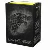 GTS DRAGON SHIELD SLEEVES: BRUSHED ART: GOT HOUSE STARK