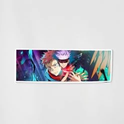 Mily Home Décor Jujutsu Kaisen Megumi, Gojo, & Yuji Lenticular Sticker