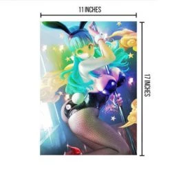 Mily Dragon Ball Bulma Bunny "11 X 17" Metallic Glossy Art Print