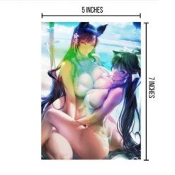 Mily Lifestyle Azur Lane Atago & Takao Pin Up "5 X 7" Metallic Glossy Art Print 6 Mily Lifestyle Azur Lane Atago & Takao Pin Up