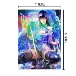 Mily Naruto: Shippuden Hinata Hyuga "11 X 17" Metallic Glossy Art Print Lifestyle