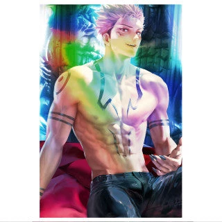 Mily Jujutsu Kaisen Sukuna Itadori "5 X 7" Metallic Glossy Art Print Lifestyle 3 Mily Jujutsu Kaisen Sukuna Itadori "5 X 7" Metallic Glossy Art Print Lifestyle