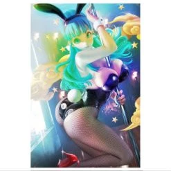 Mily Dragon Ball Bulma Bunny "11 X 17" Metallic Glossy Art Print