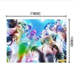 Mily Genshin Impact Girls "11 X 17" Metallic Glossy Art Print