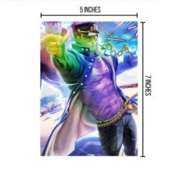 Mily Lifestyle JoJo's Bizarre Adventure Jotaro Kujo "5 X 7" Metallic Glossy Art Print