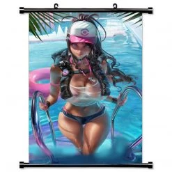 Mily Home Décor Pokemon Hilda Poolside 23 X 36 Inch Wall Scroll Poster Ver. 1