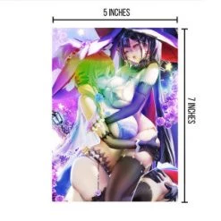 Mily Genshin Impact Mona & Lisa Pin Up "5 X 7" Metallic Glossy Art Print